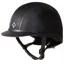 Charles Owen Ayr8 Plus Leather Look Regular Fit Sizes Riding Helmet-Black/Silver